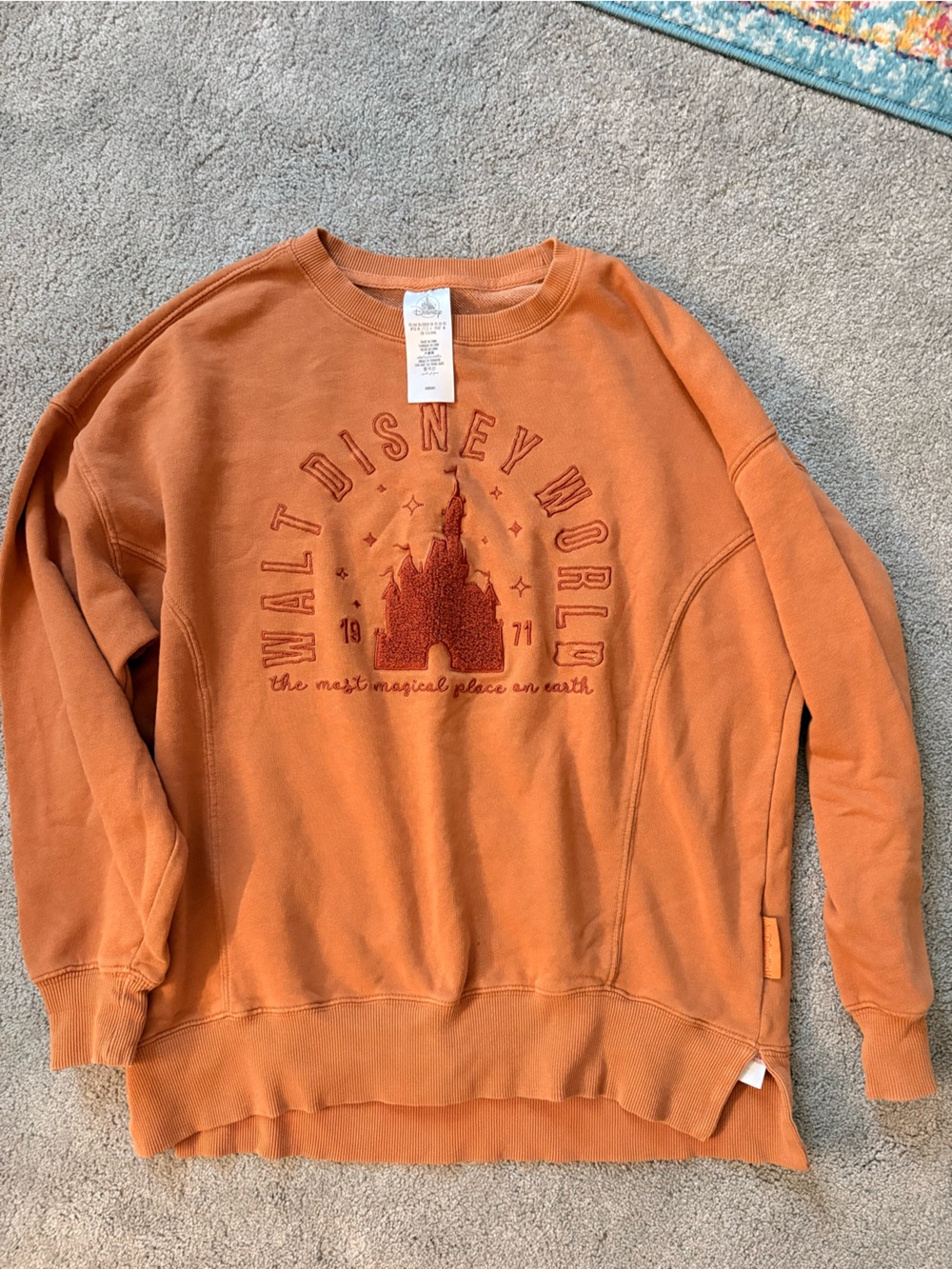 Burnt orange Disney sweatshirt